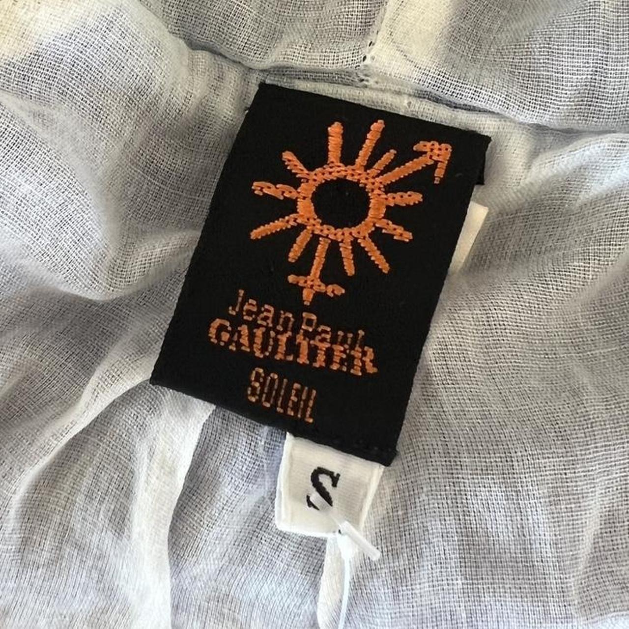 Jean Paul Gaultier Soleil Blue Velour Embroidered Crop Hoodie - Outfit Repeater