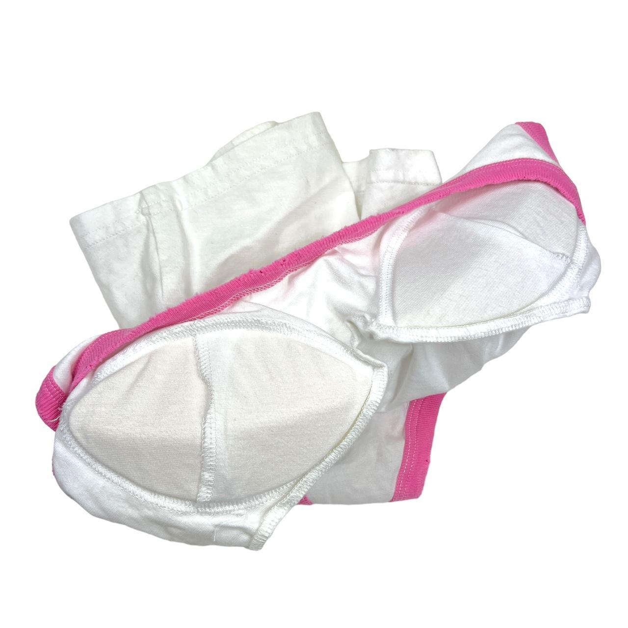 Dsquared2 Distressed Pink and White Palm Tree Logo Tank with Padding - Outfit Repeater