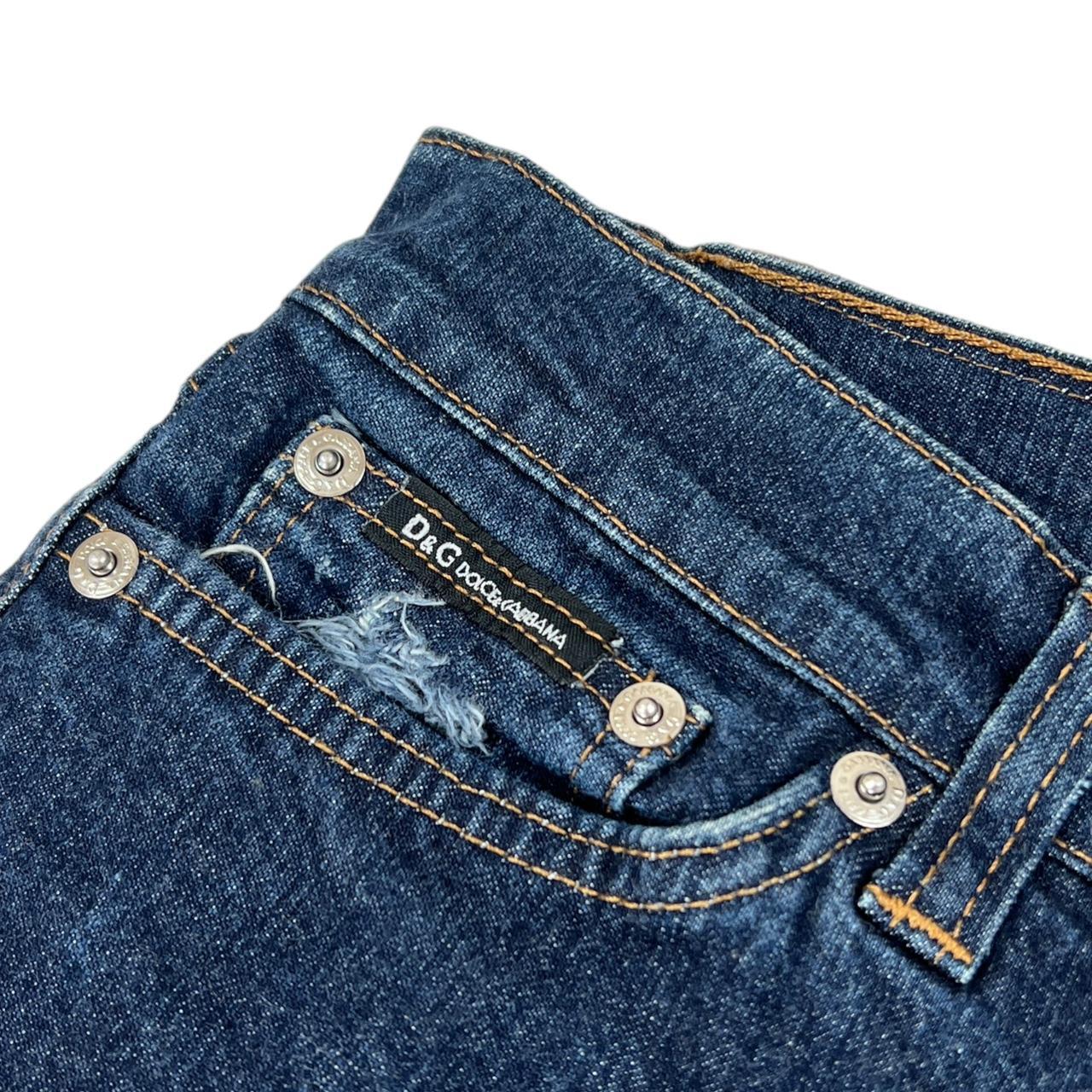 Dolce & Gabbana Super Distressed Denim Capri Pants