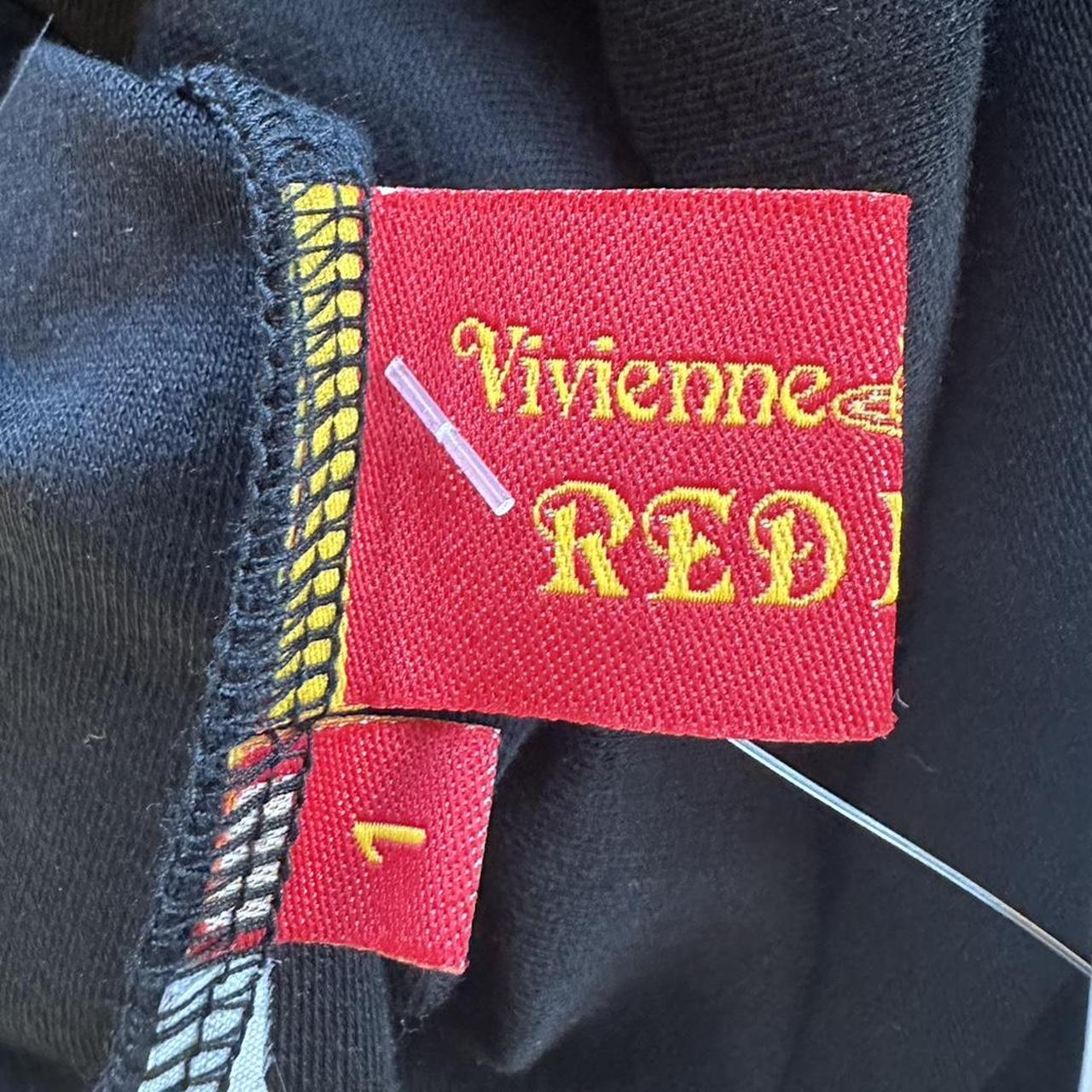 Vivienne Westwood Mini Dress Black Sleeveless Red Logo