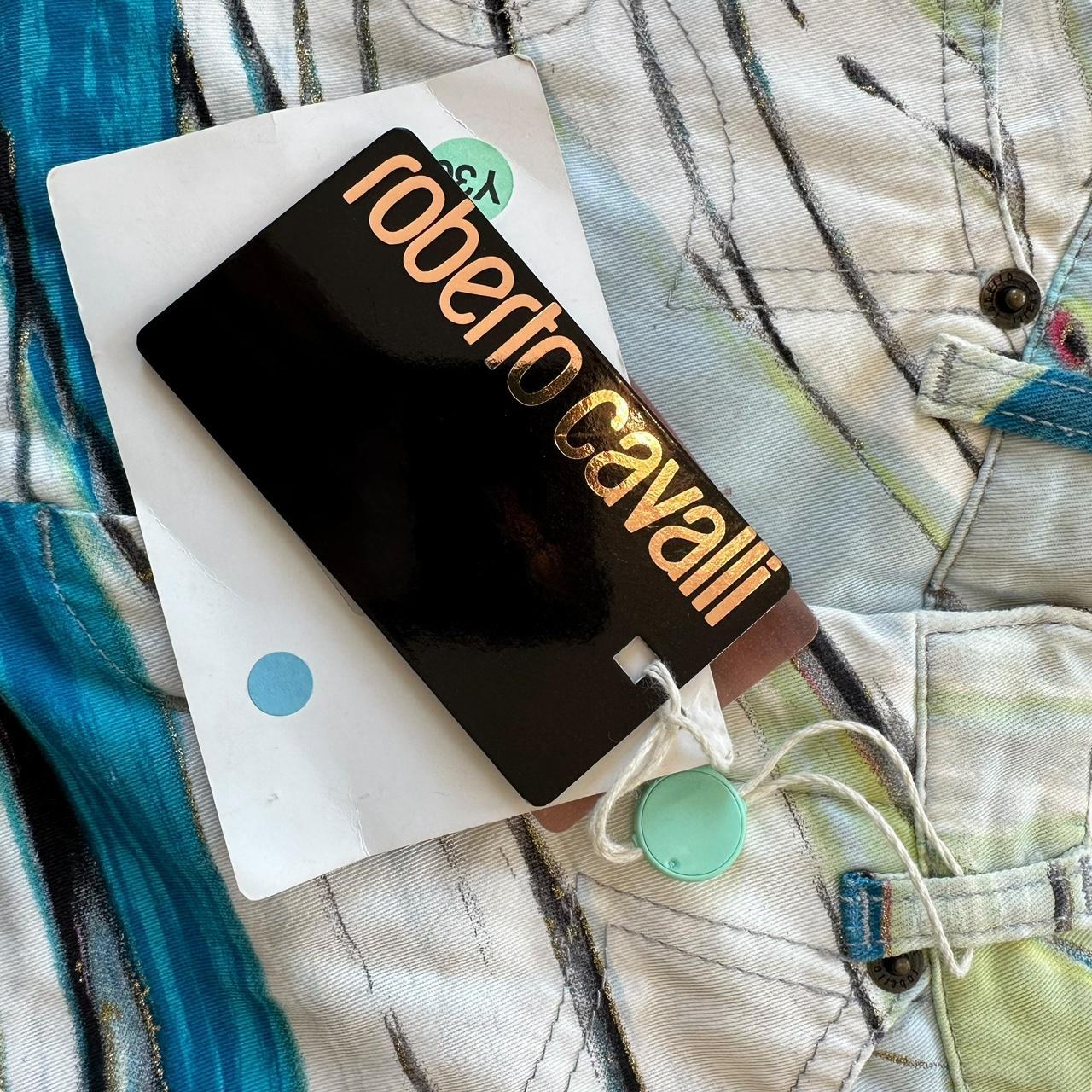 Roberto Cavalli Printed Capri Pants w/ Leather Ties - Outfit Repeater