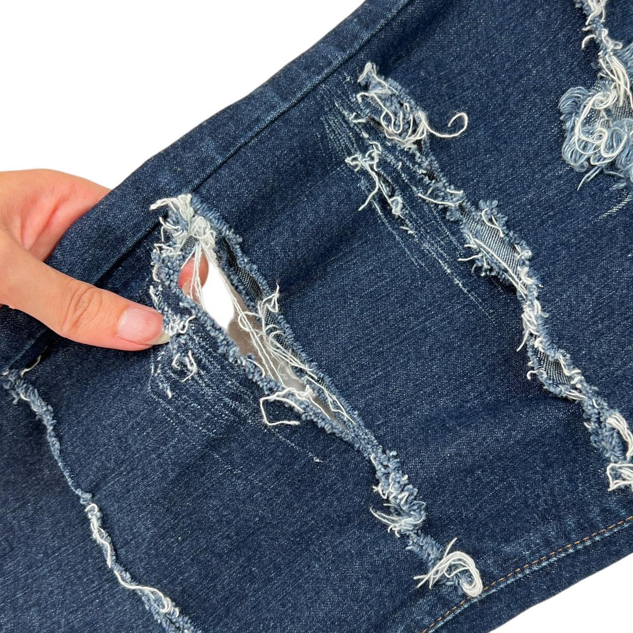 Dolce & Gabbana Super Distressed Denim Capri Pants