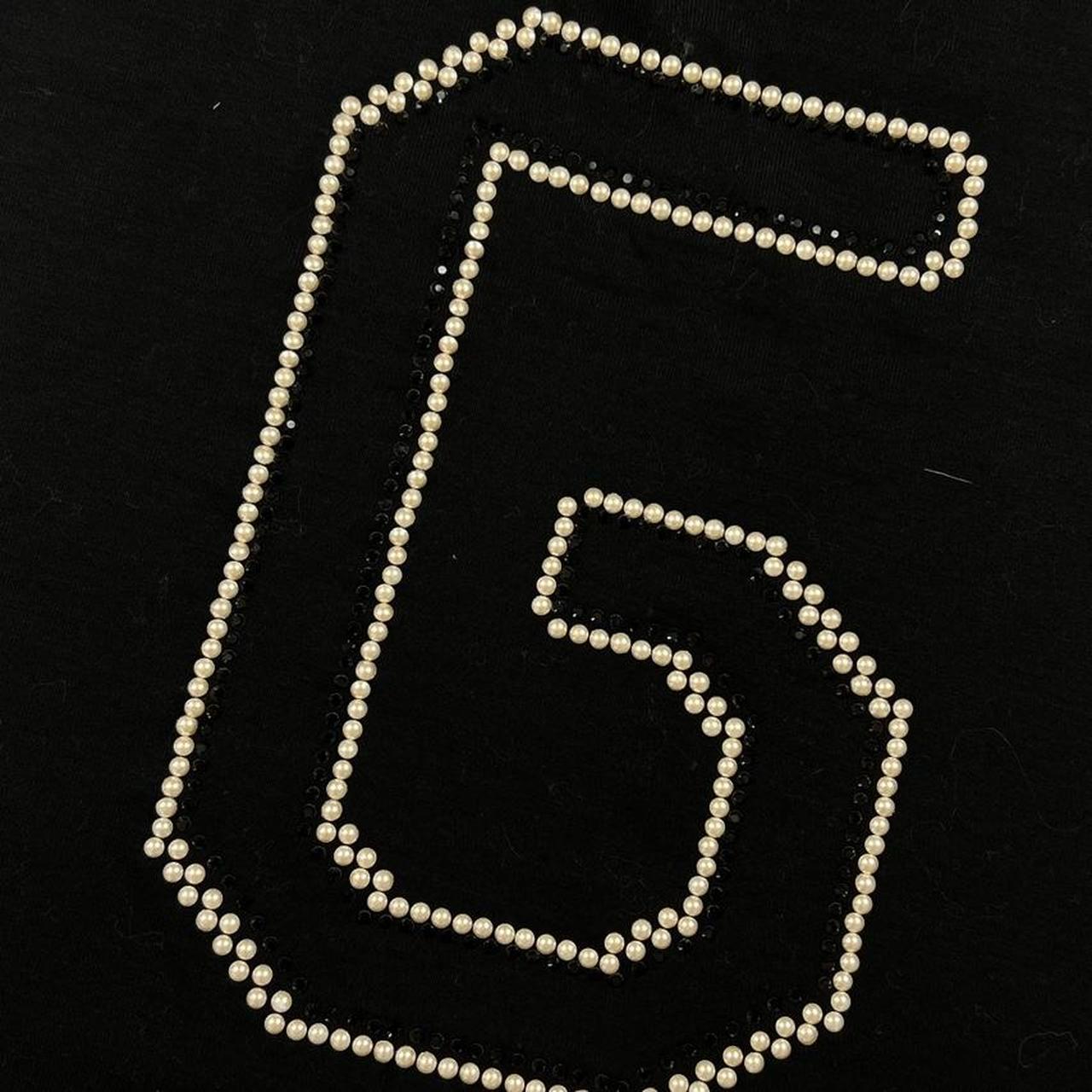 Dolce & Gabbana Black Pearl / Rhinestone Embellished Logo Tank Top - Outfit Repeater