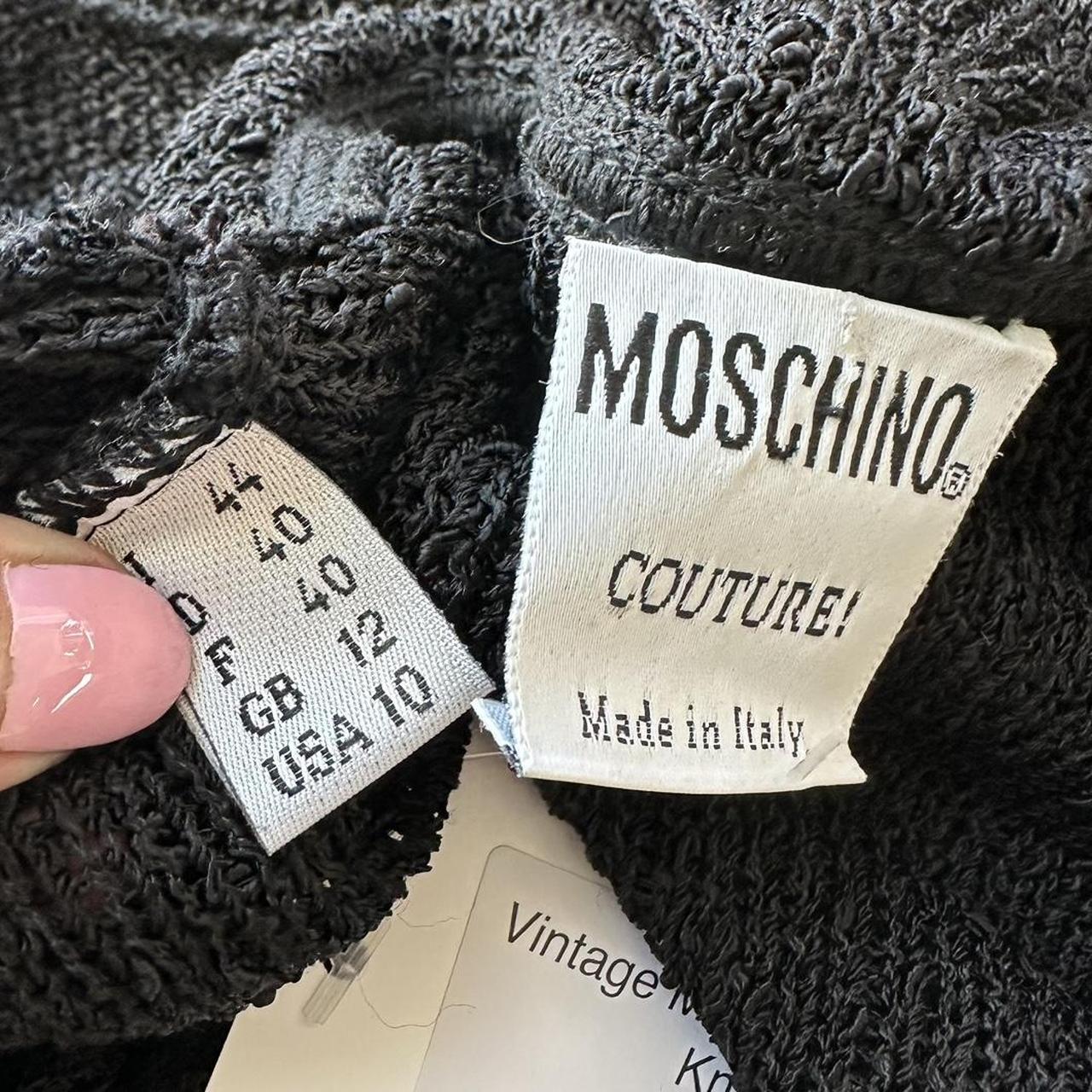 Moschino Couture Black Knit Maxi Skirt & Cardigan Set - Outfit Repeater