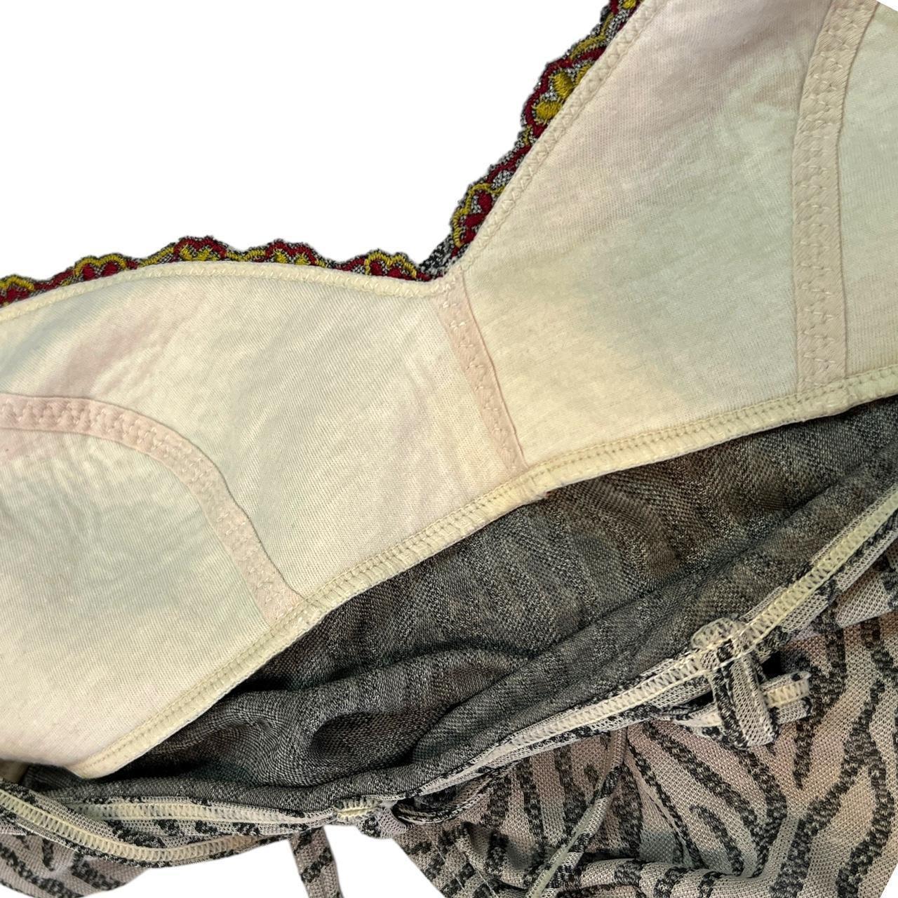 Miss Chloé Floral Embroidered Zebra Printed Mesh Cross Back Cami Top - Outfit Repeater