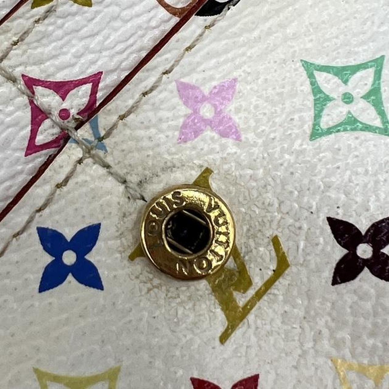 Louis Vuitton Sarah Long Wallet White Multicolor Monogram