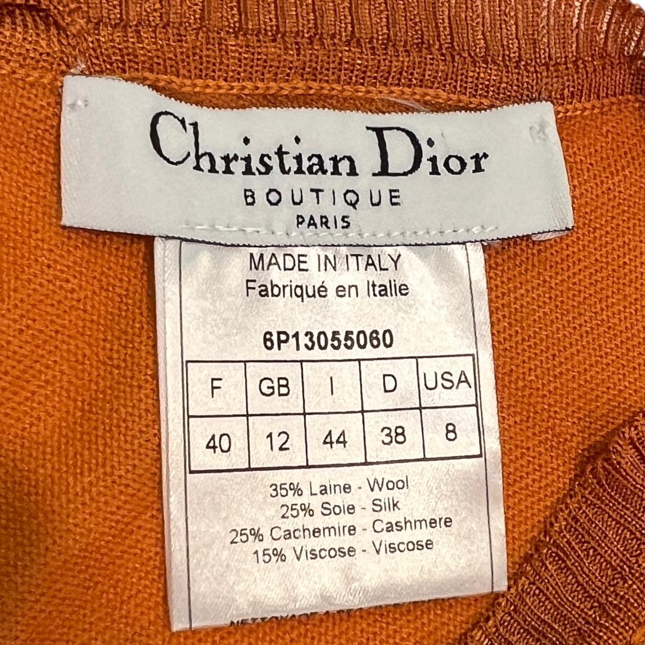 Christian Dior By John Galliano Spring 2006 Orange Knit Vest Tank with Side Cut-Outs - Outfit Repeater