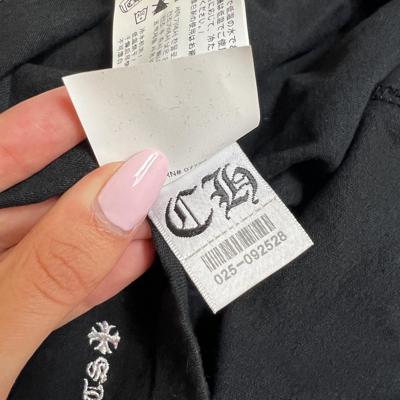 Chrome Hearts Black Embroidered Dagger Logo T-Shirt - Outfit Repeater