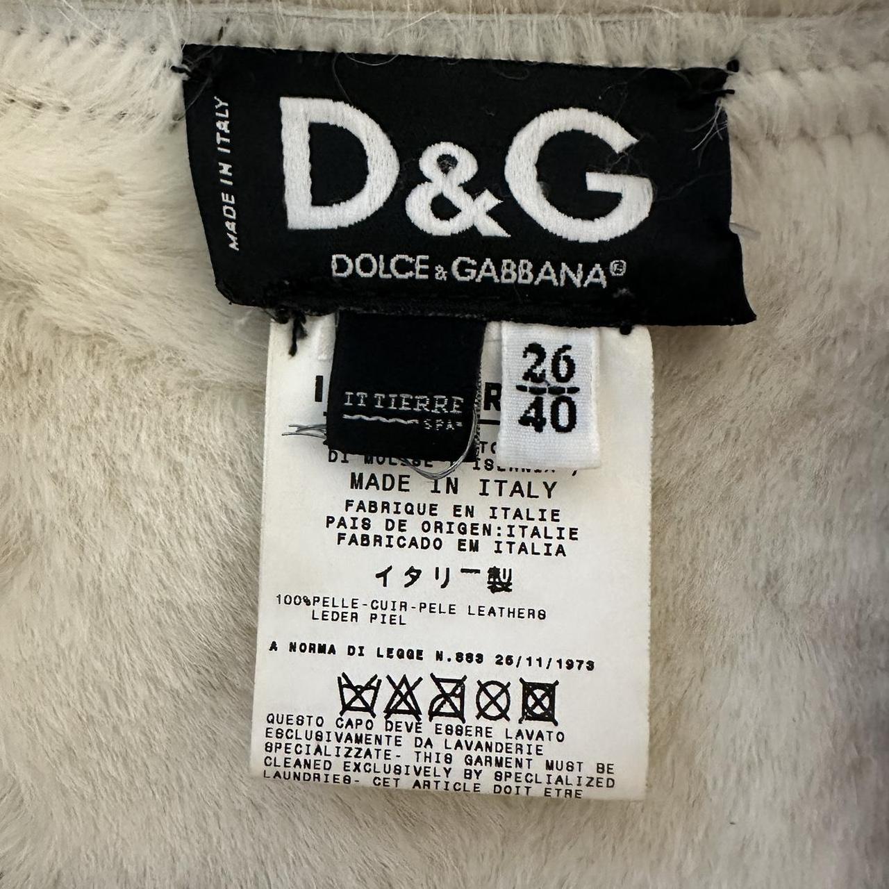 Dolce & Gabbana Shearling Suede Jacket Grey-Blue