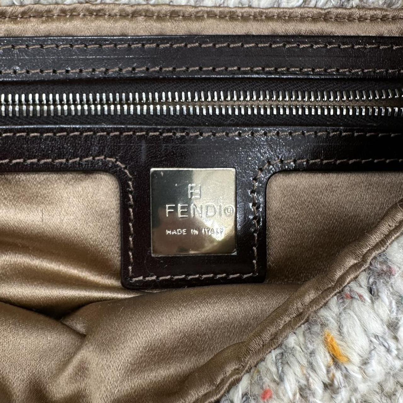 Fendi Fur Trim Knit Baguette Shoulder Bag - Outfit Repeater