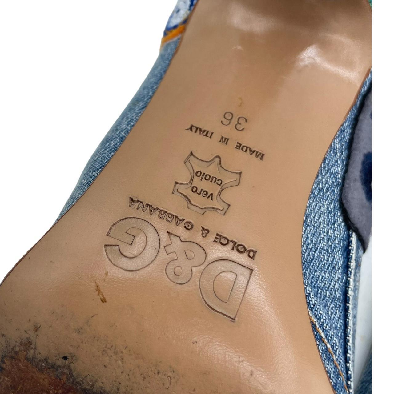 D&G Dolce & Gabbana Denim Patch Heels - Outfit Repeater