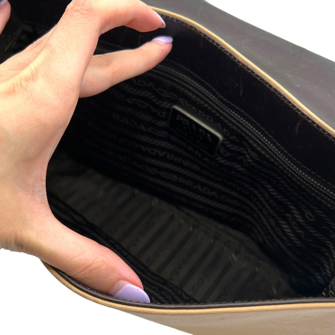 Prada Tan Leather Structured Crossbody Bag - Outfit Repeater