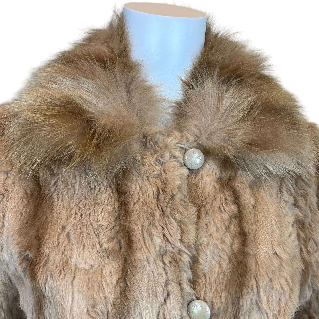 Balmain Tan and Brown Mixed Fur Coat - Outfit Repeater