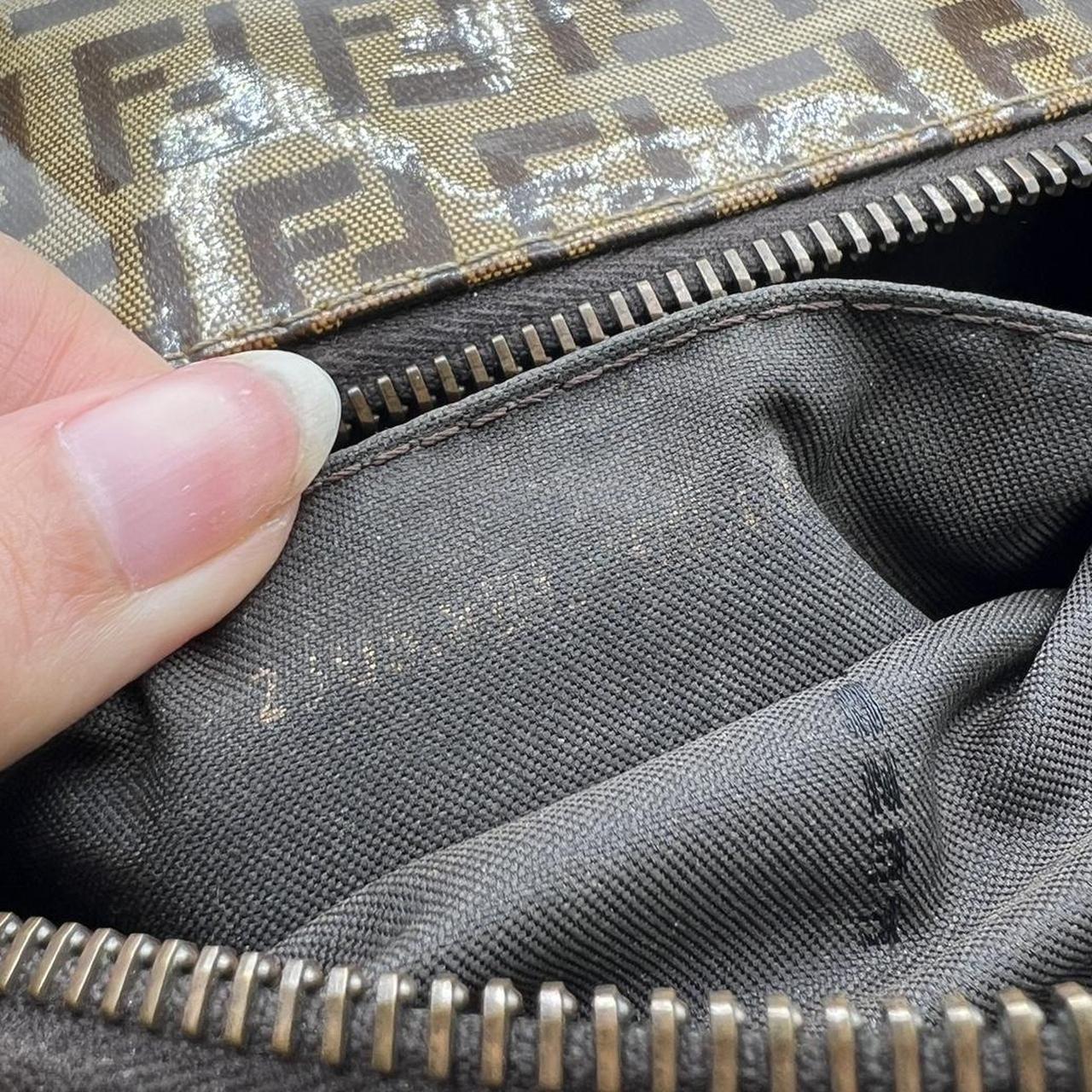 Fendi Brown Zucca Monogram Rectangle Baguette Shoulder Bag - Outfit Repeater