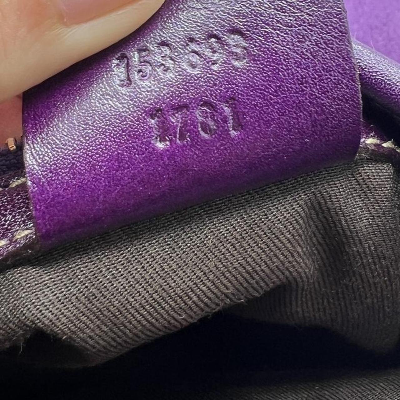 Gucci Purple Suede Hobo Bag with Embellishments