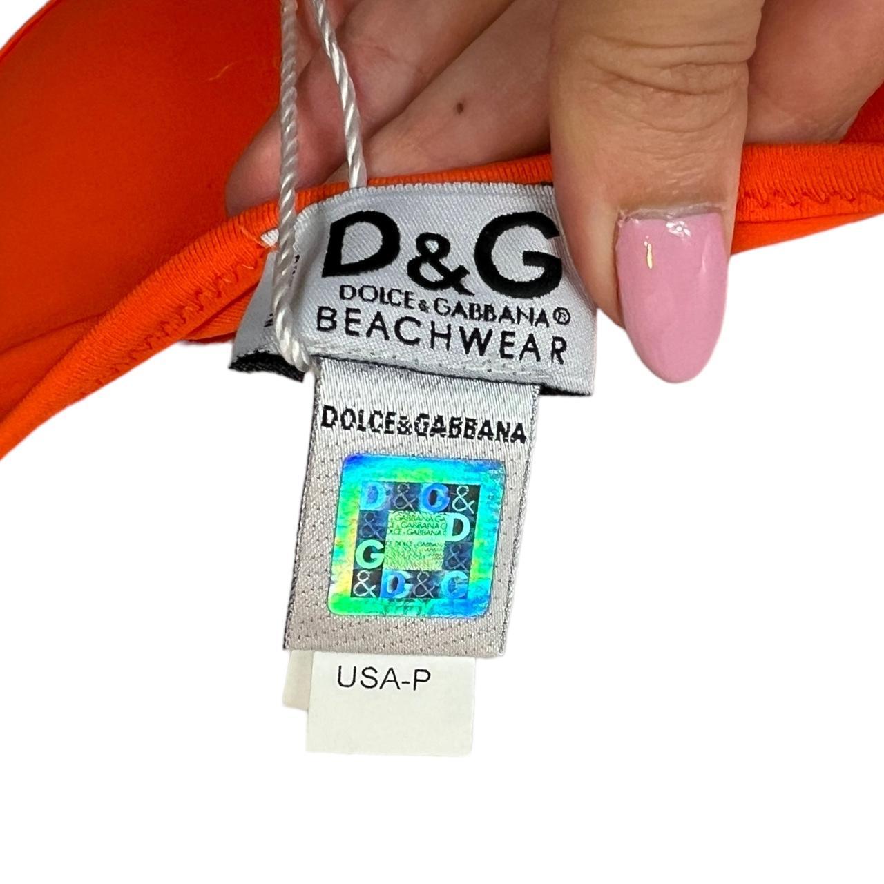 Dolce & Gabbana Bright Orange Halter Bikini Set - Outfit Repeater