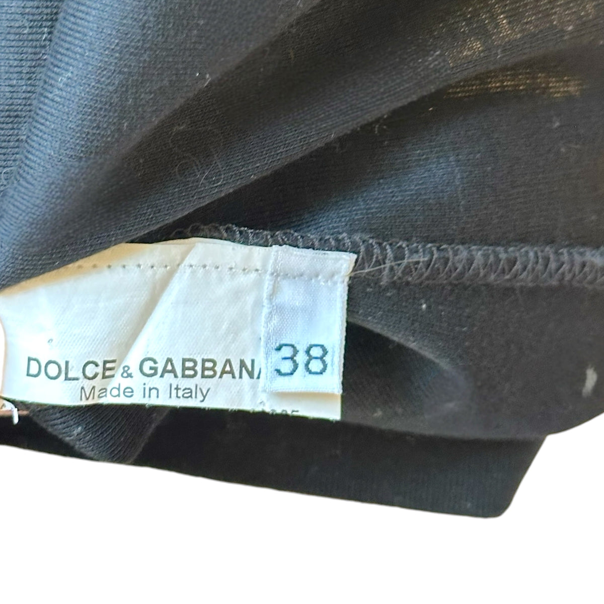 Dolce & Gabbana Black & Gold Logo Toggle Back Tank Top