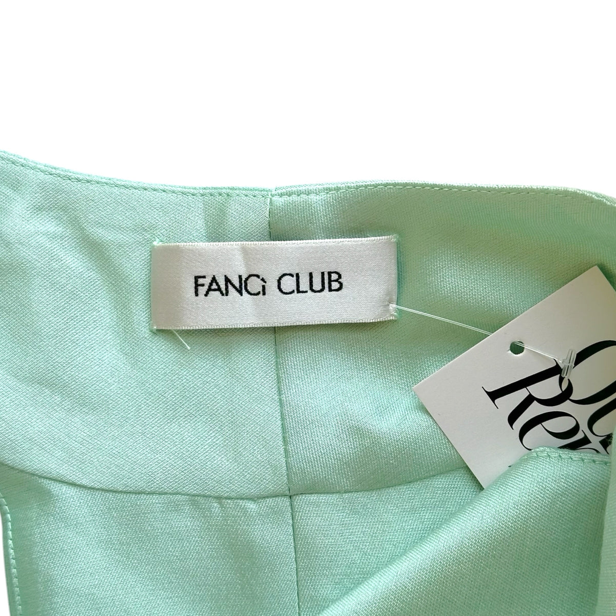 Fanci Club Mint Green Zip-Up Sleeveless Top Size S
