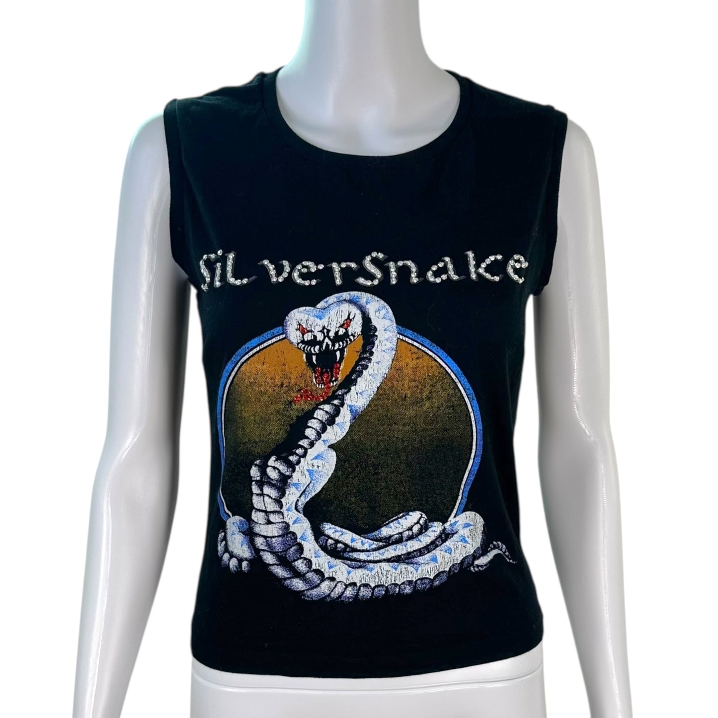D&G Dolce & Gabbana 'Silversnake' Graphic Tank Top