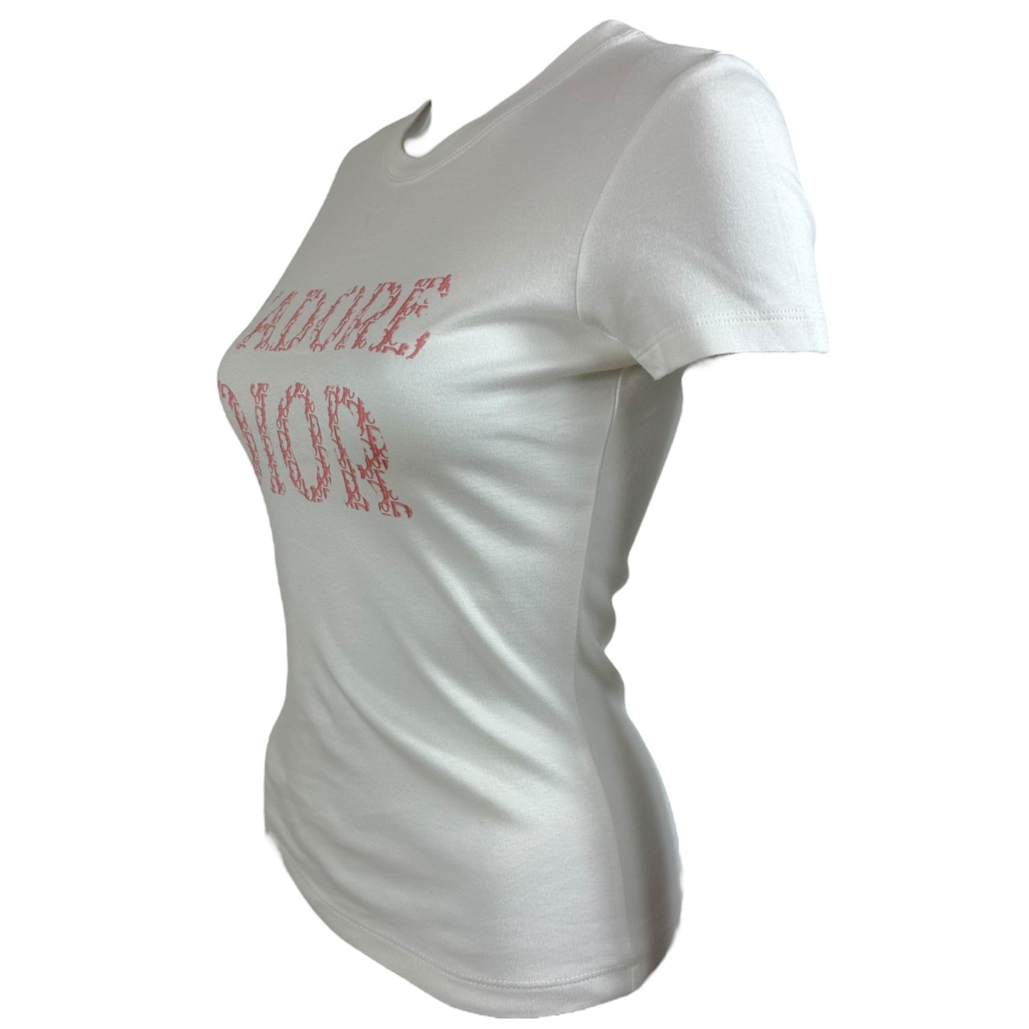 Dior S/S 2004 J'adore Dior Pink Monogram T-Shirt - Outfit Repeater