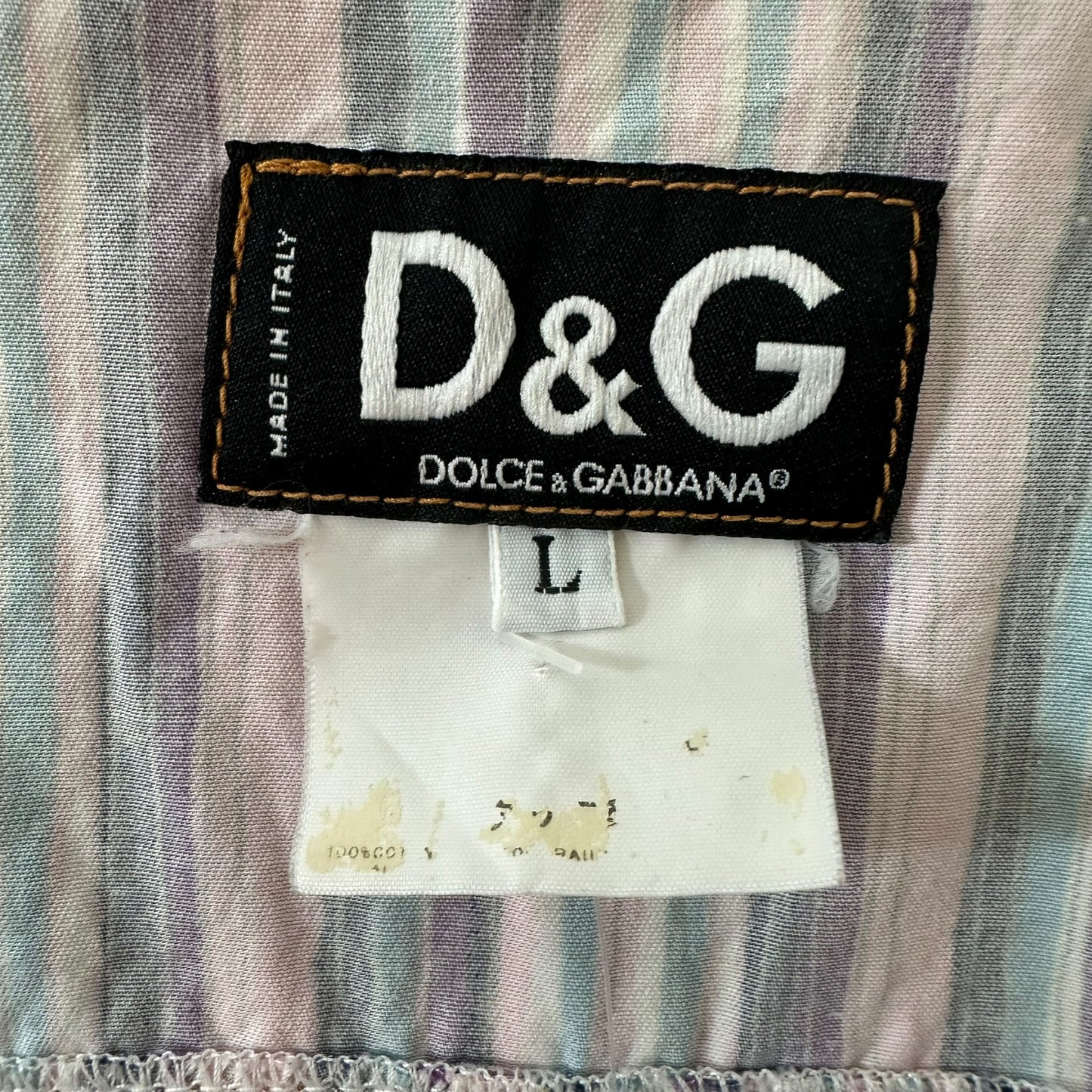 D&G Dolce & Gabbana Multicolor Striped Jacket