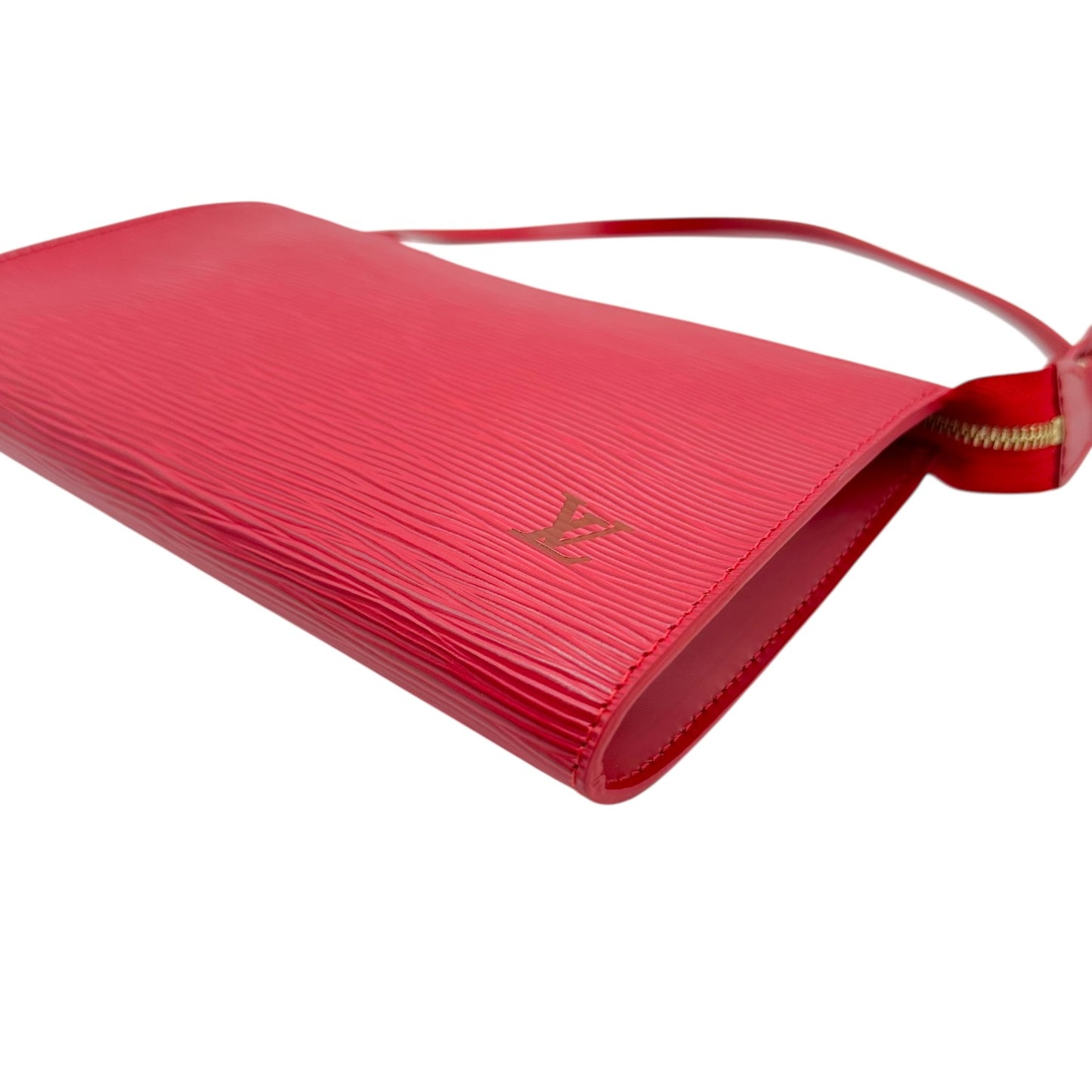 Louis Vuitton Red Epi Leather Pochette Mini Bag