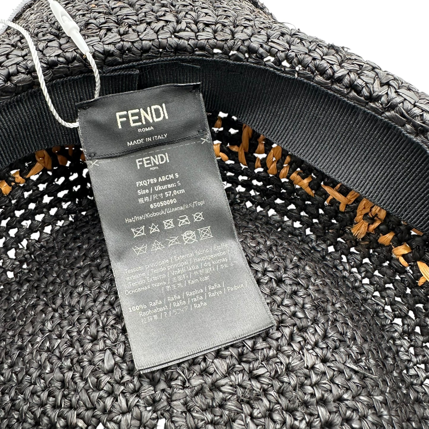 Fendi Zucca Monogram Raffia Sun Hat - Outfit Repeater