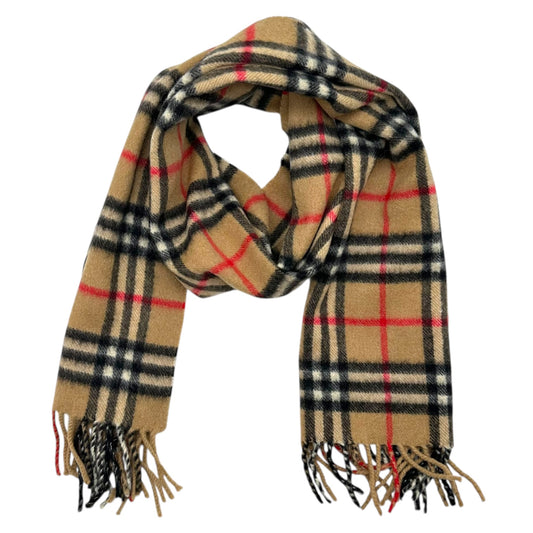 Burberry Classic Nova Check Plaid Cashmere Scarf