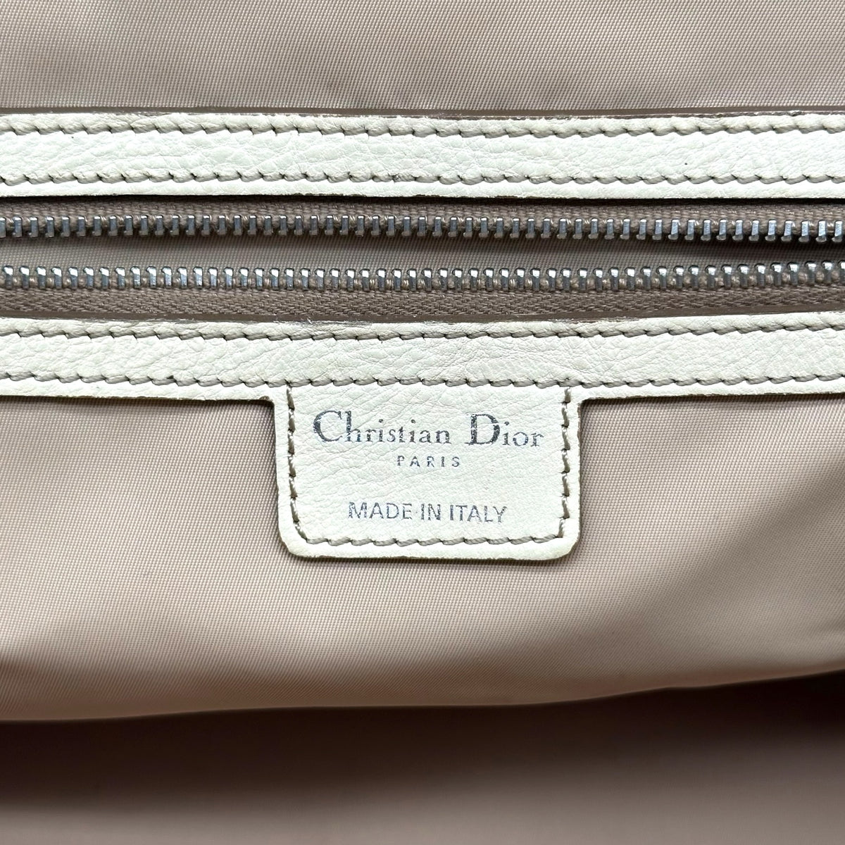 Christian Dior Cargo Pocket Shoulder Bag Tan Trotter Monogram