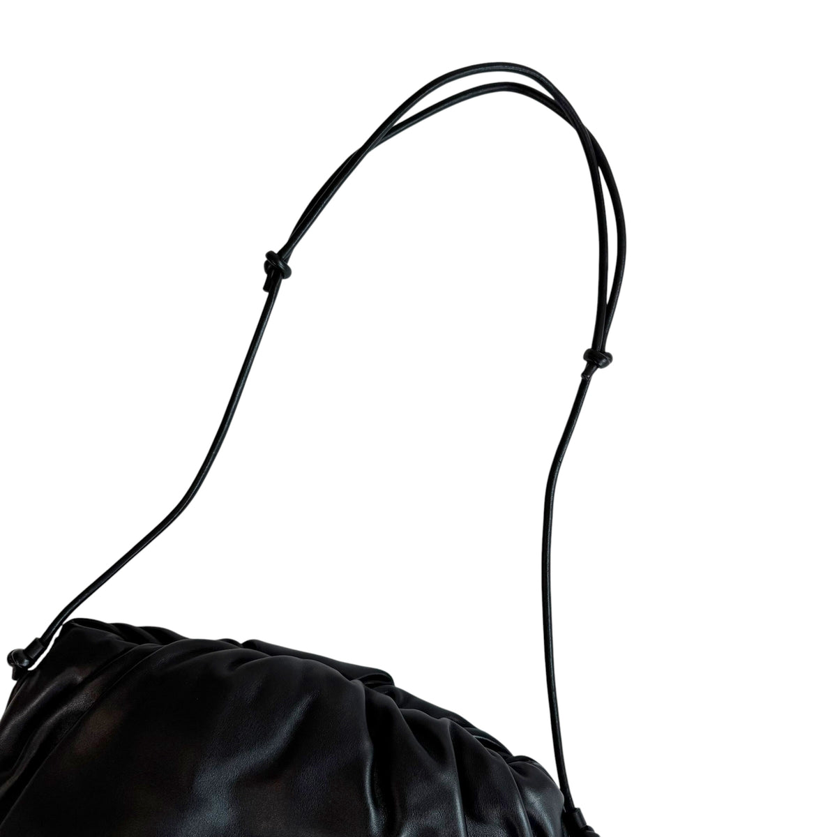 Bottega Veneta Black Fringe Pouch Shoulder Clutch Bag