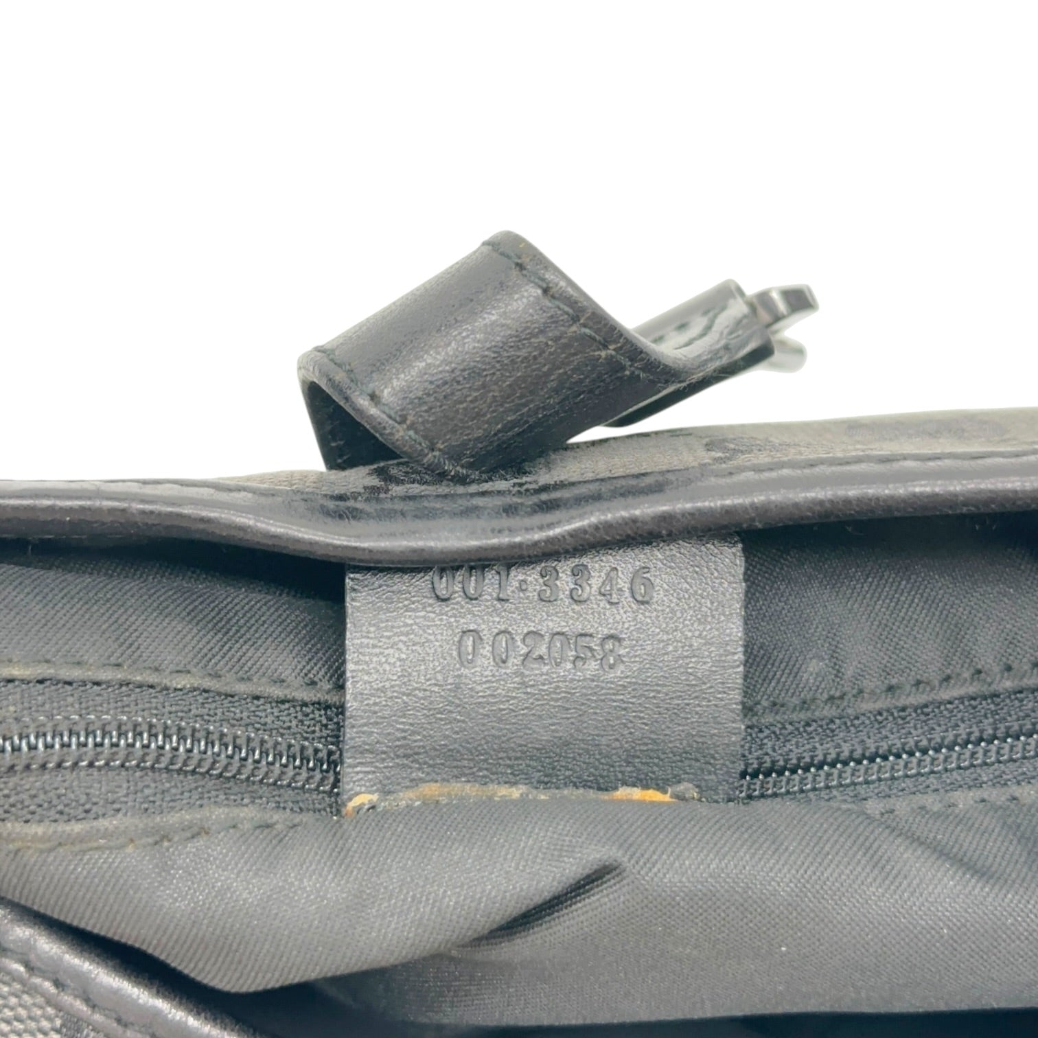 Gucci Large Jackie Shoulder Bag Gray Black Monogram