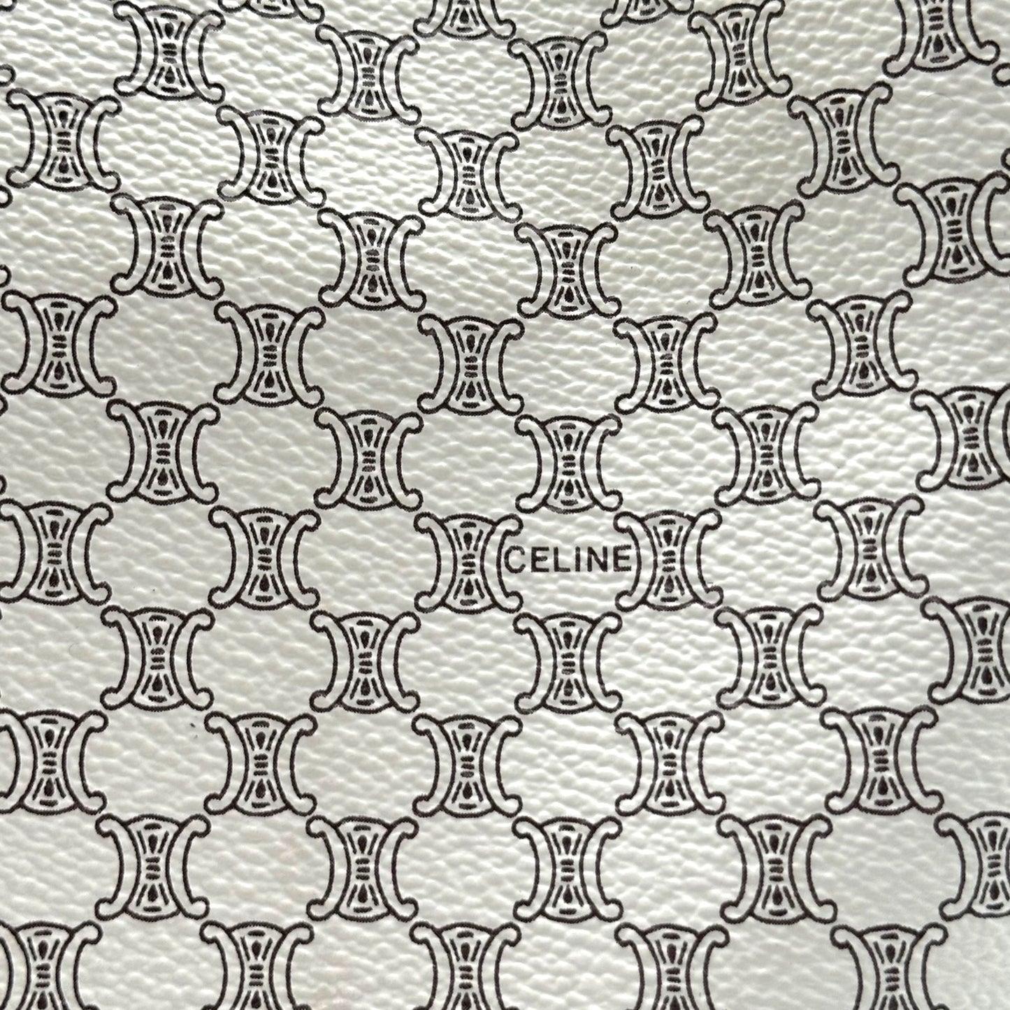 Celine White Triomphe Monogram Shoulder Bag - Outfit Repeater