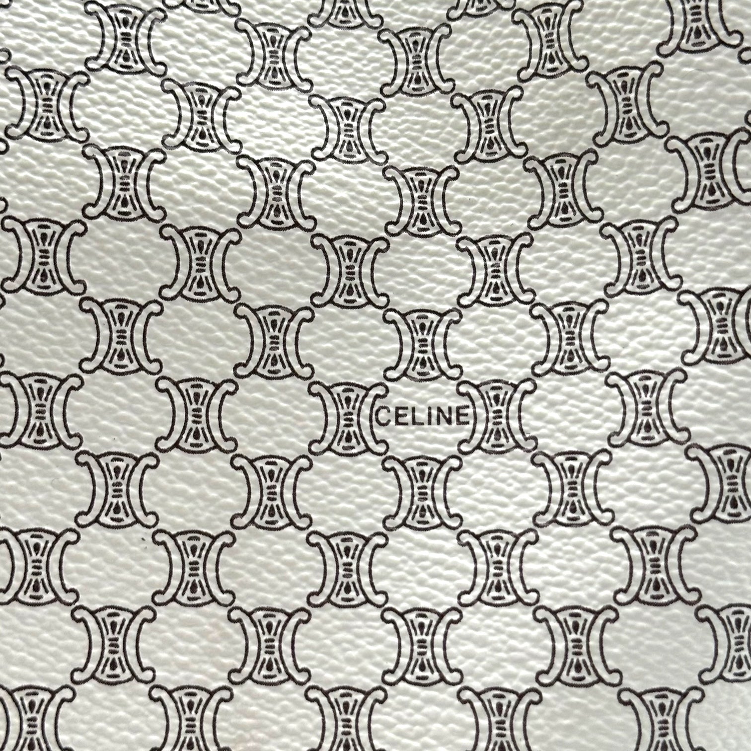 Celine White Triomphe Monogram Shoulder Bag - Outfit Repeater