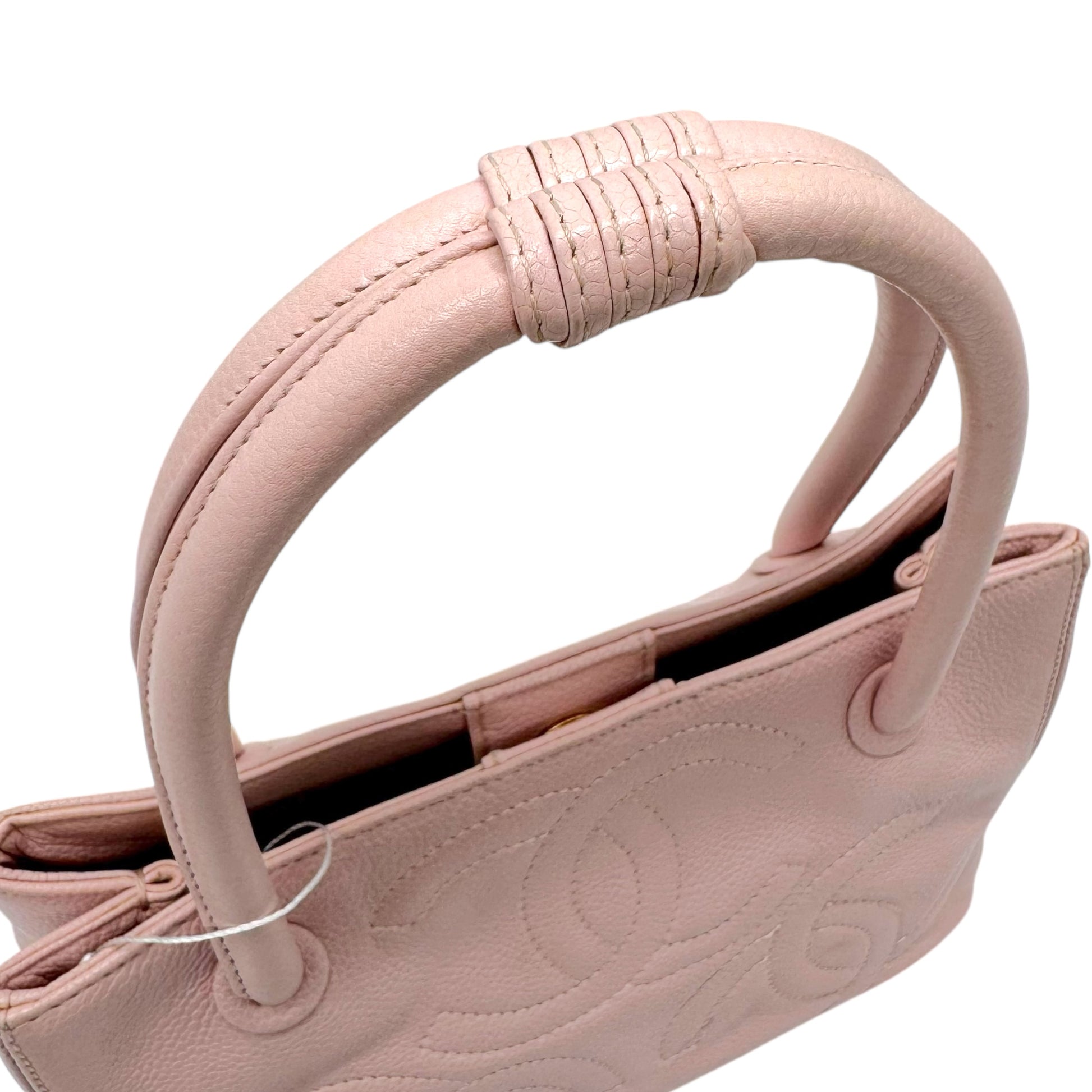 Chanel Pink Caviar Leather Triple CC Logo Mini Bag 2004-05 - Outfit Repeater