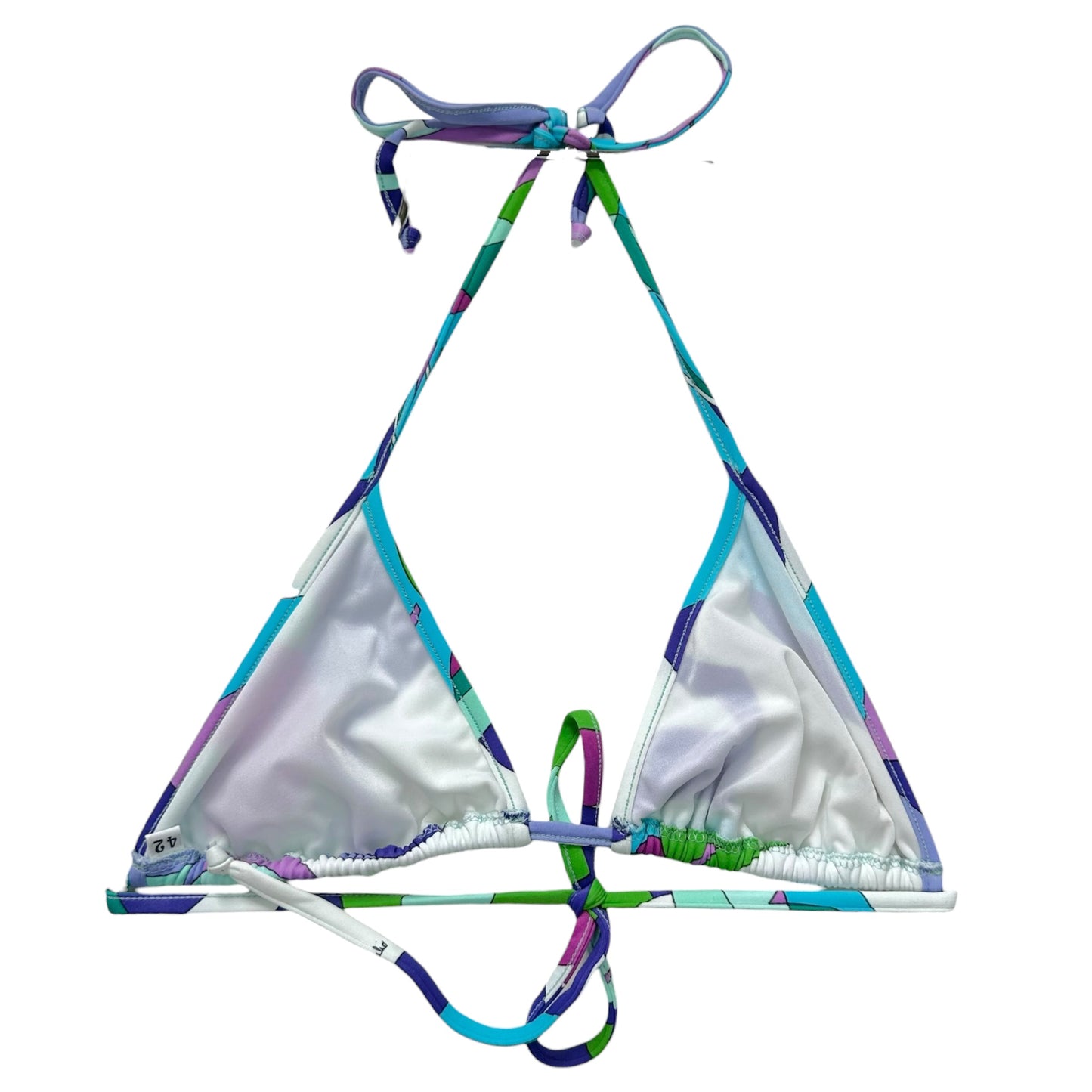 Emilio Pucci Printed Bikini Set Turquoise Purple Vintage