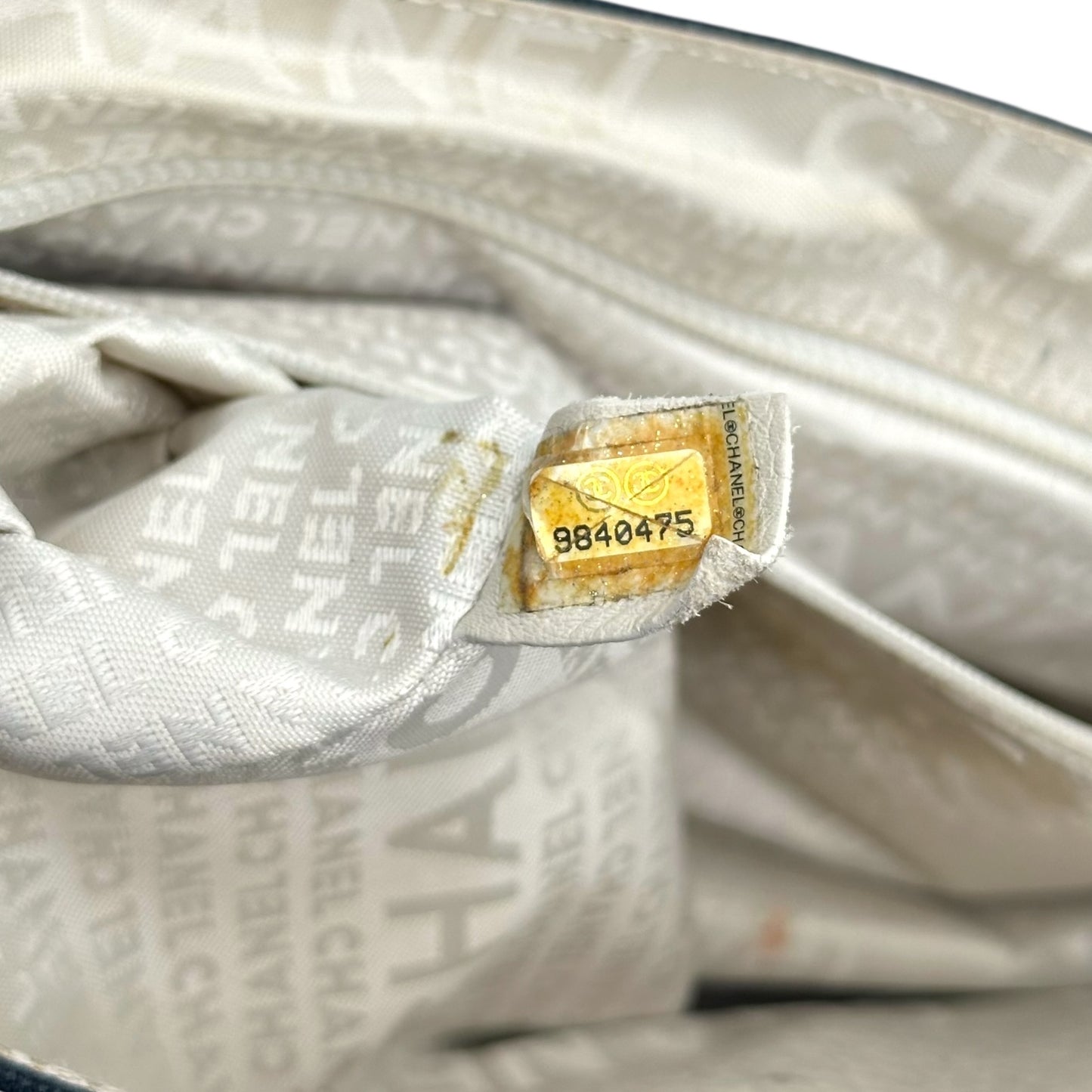 Chanel Sport Navy & Ivory Canvas Mini Flap Bag - Outfit Repeater