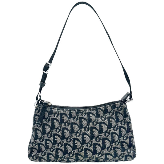 Christian Dior Black Trotter Monogram Shoulder Bag - Outfit Repeater