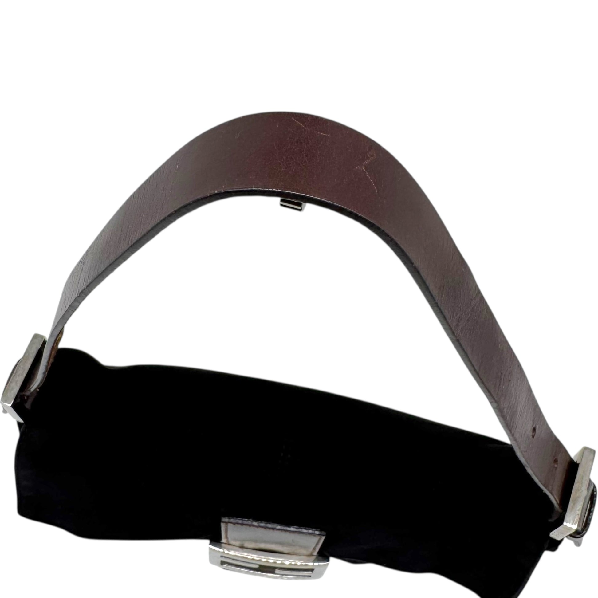 Fendi Black Suede & Brown Leather Baguette Bag - Outfit Repeater