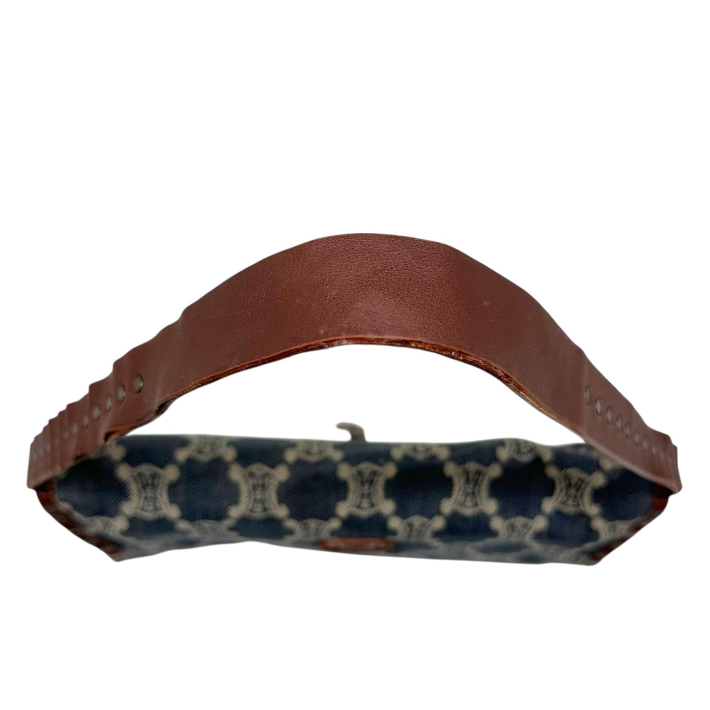 Celine Denim Triomphe Monogram Poulbot Bag