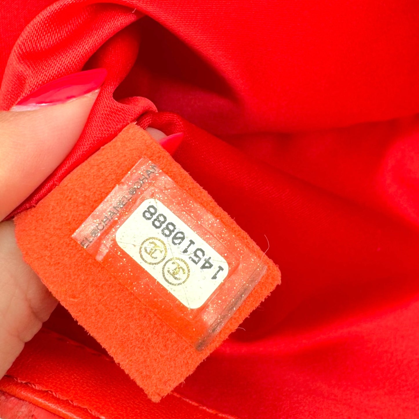 Chanel Red Python Wild Stitch Large Flap Bag