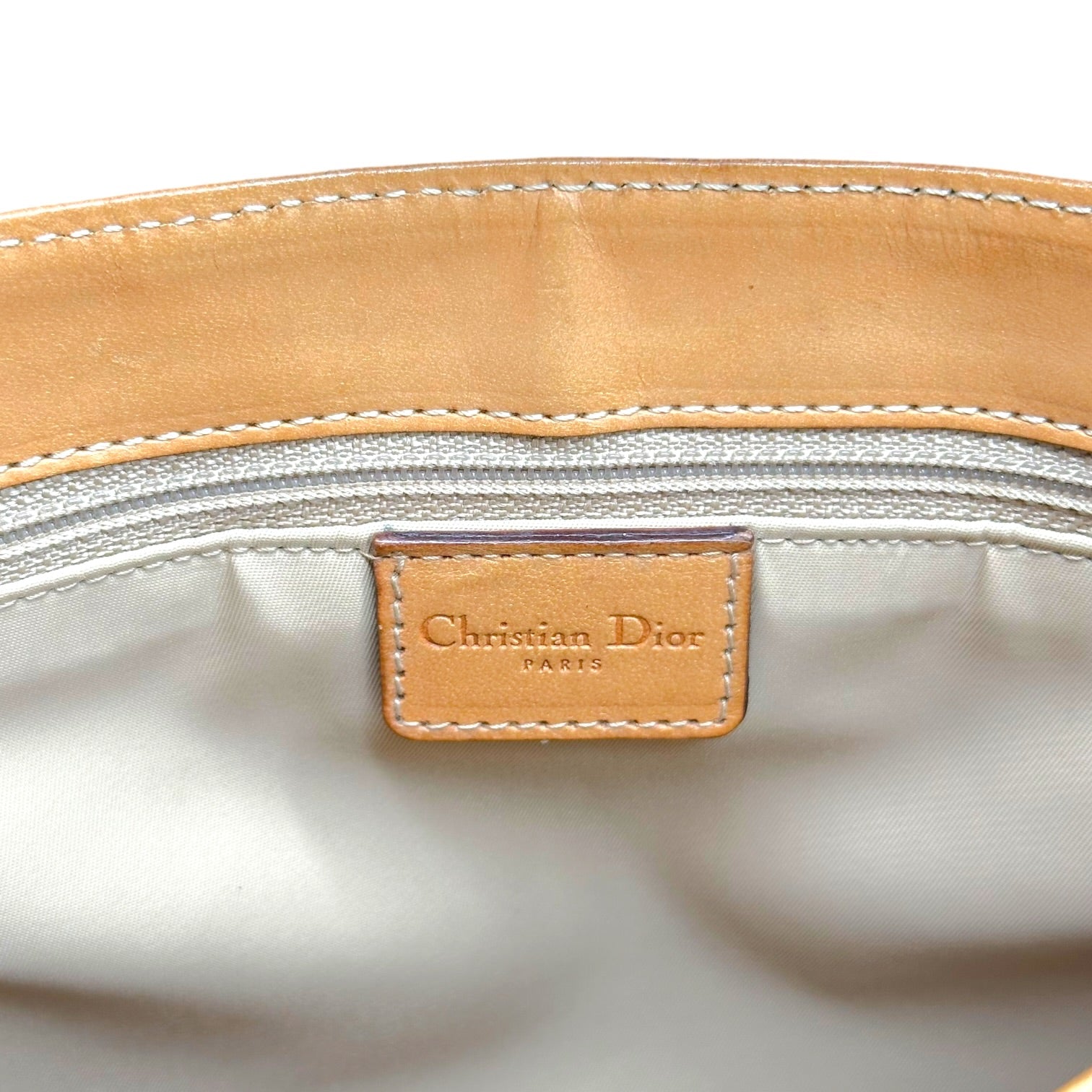 Christian Dior Crossbody Bag Tan Trotter Monogram