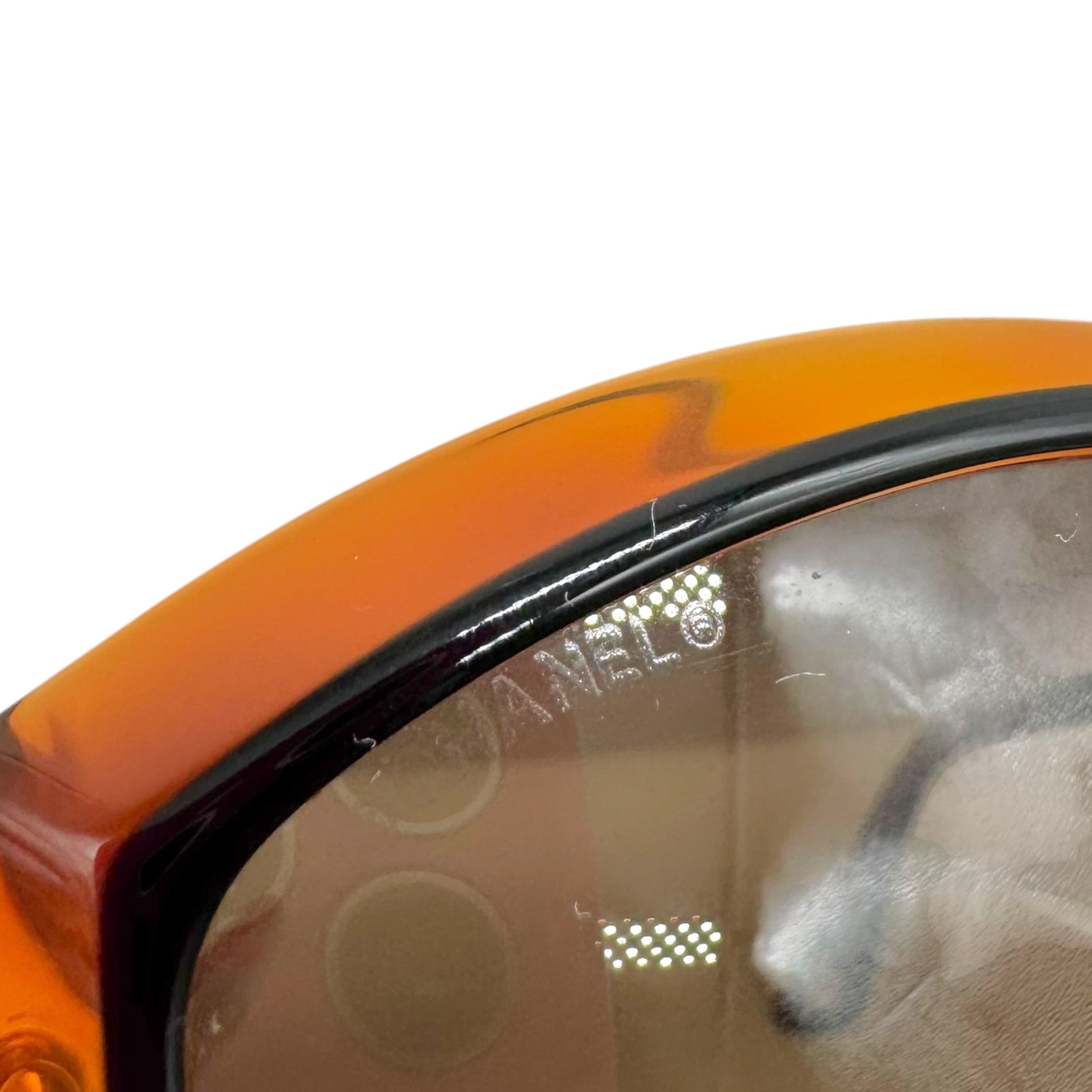 Chanel Oval Sunglasses Tortoise Black Logo Arms