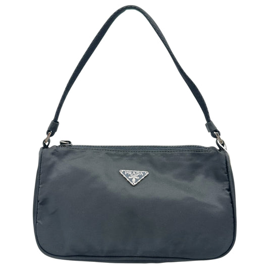 Prada Black Nylon Mini Pochette Bag