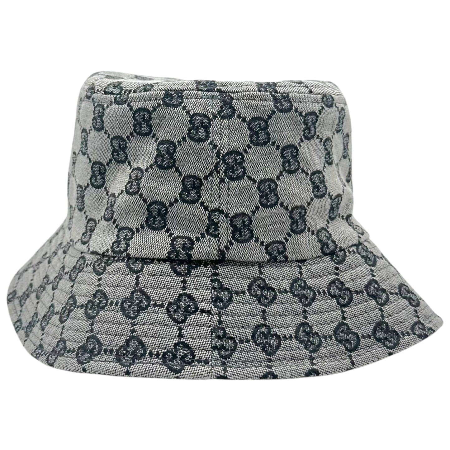 Gucci Monogram Bucket Hat Gray Black