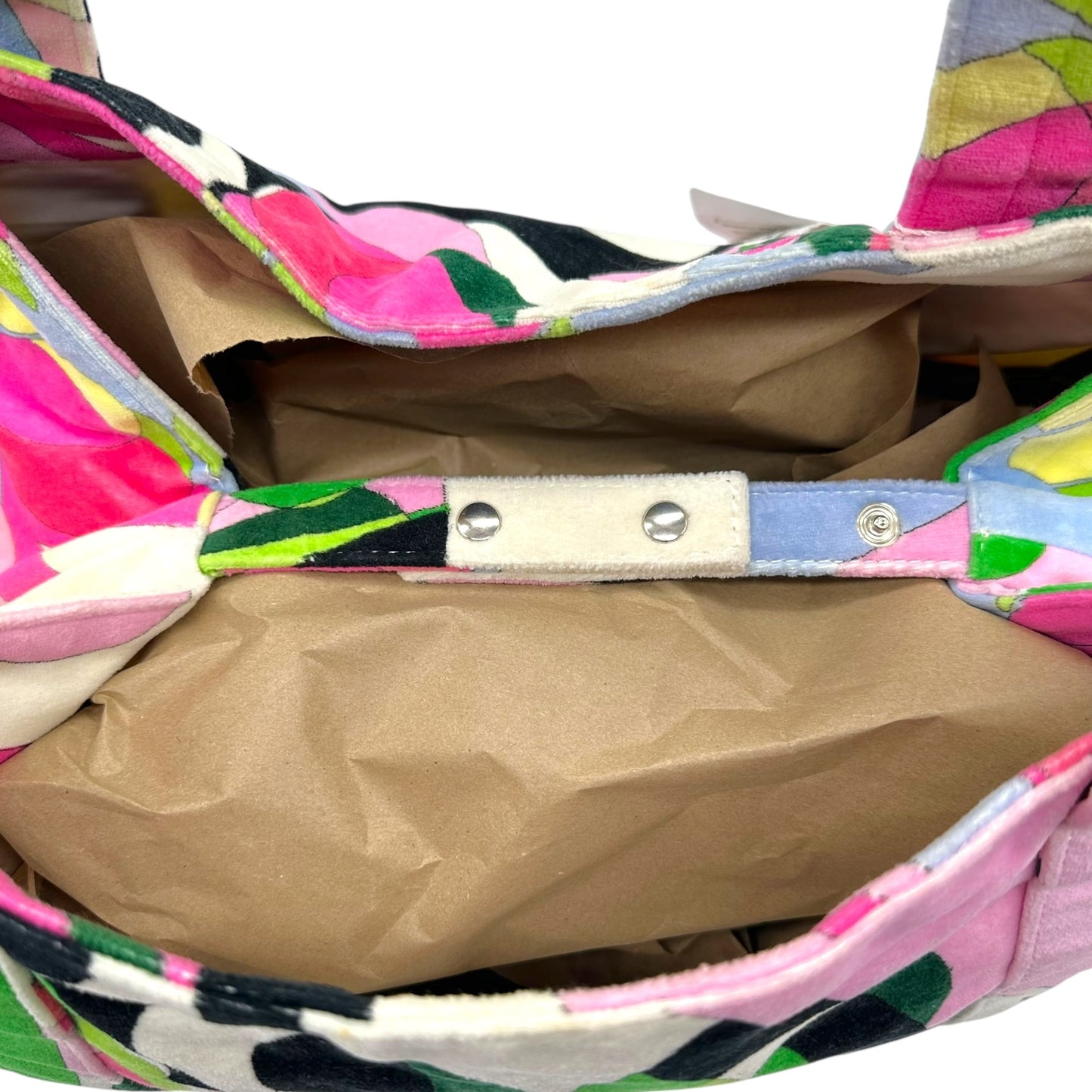 Emilio Pucci Multicolor Printed Terrycloth Beach Tote Bag NEW