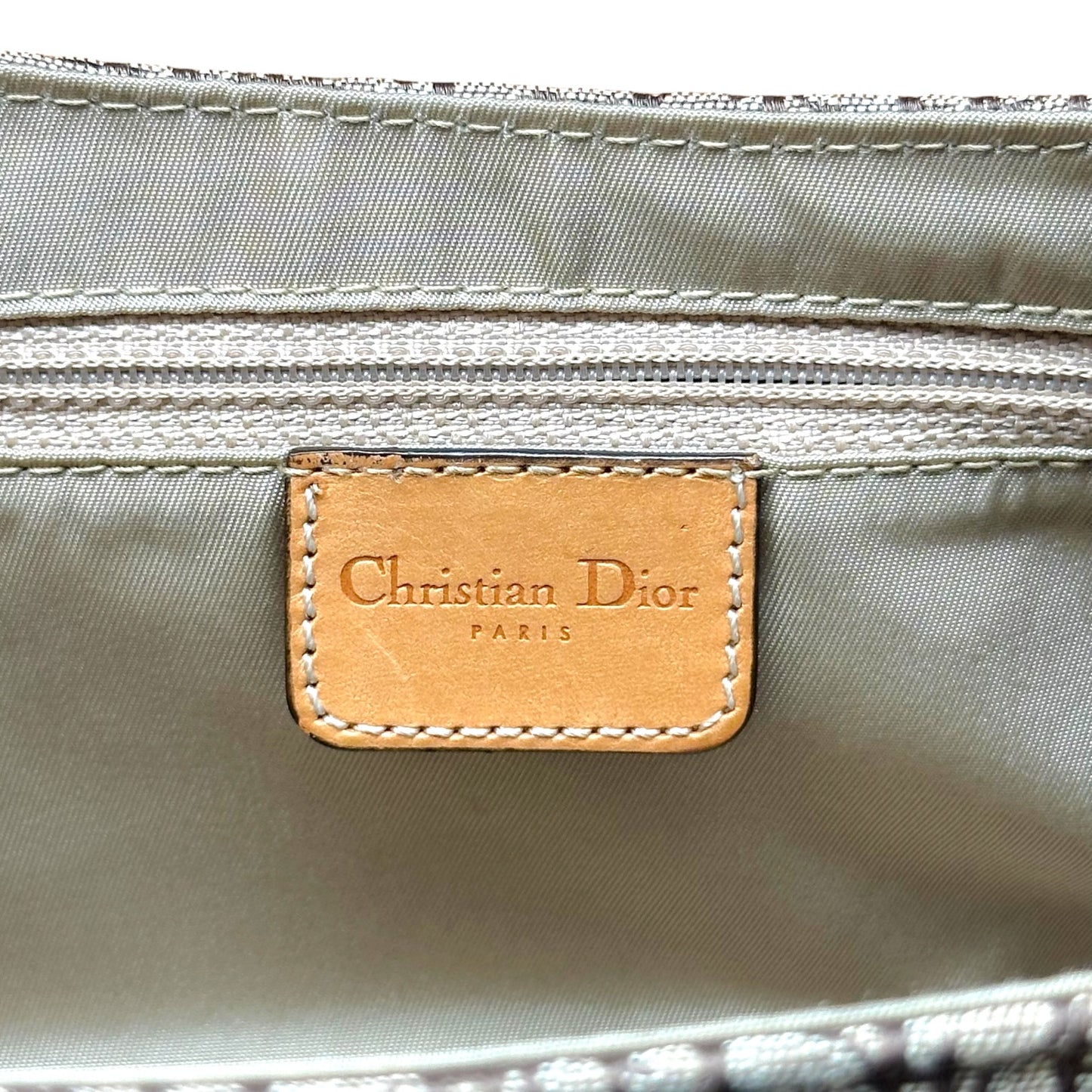 Christian Dior Tan Monogram Shoulder Bag