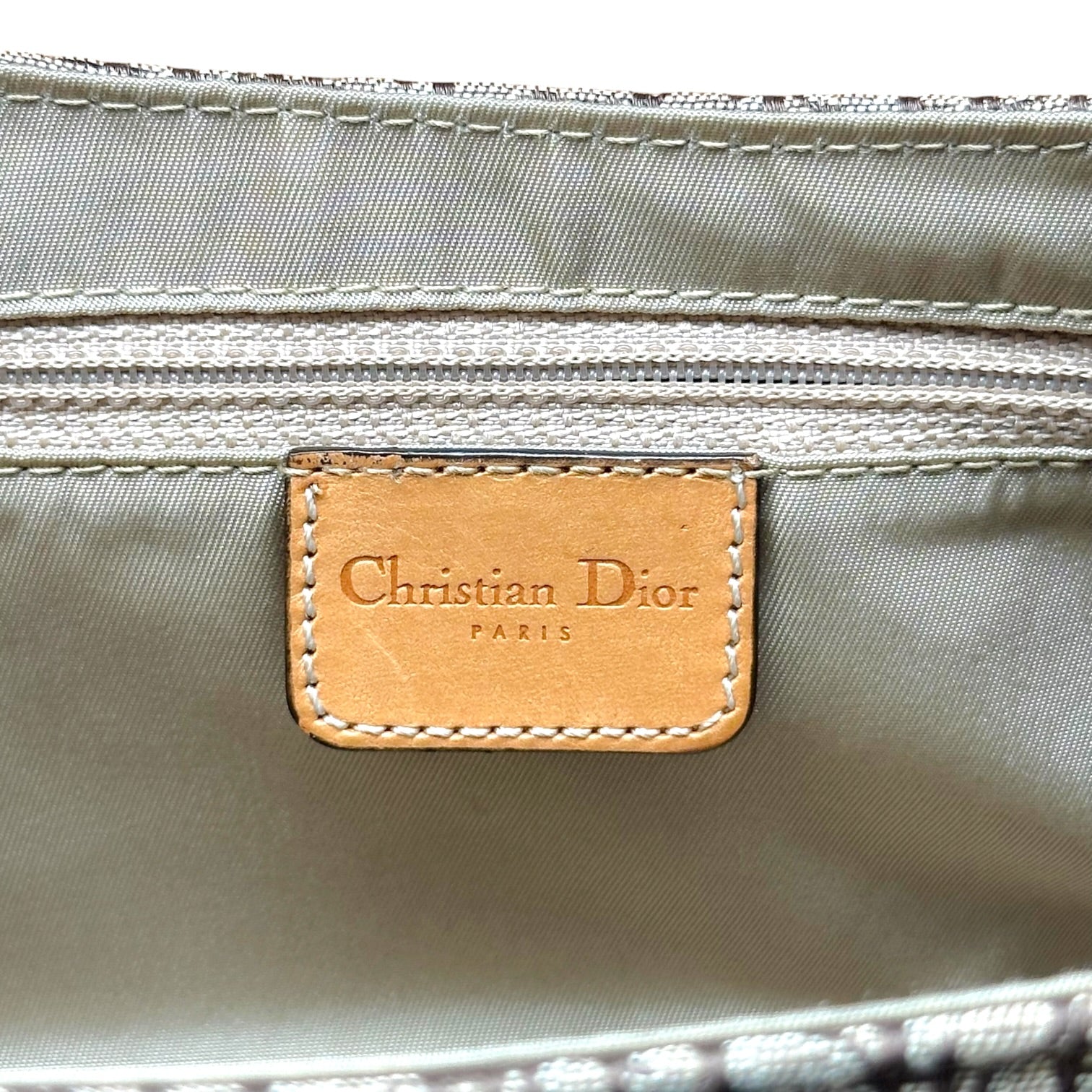 Christian Dior Tan Monogram Shoulder Bag