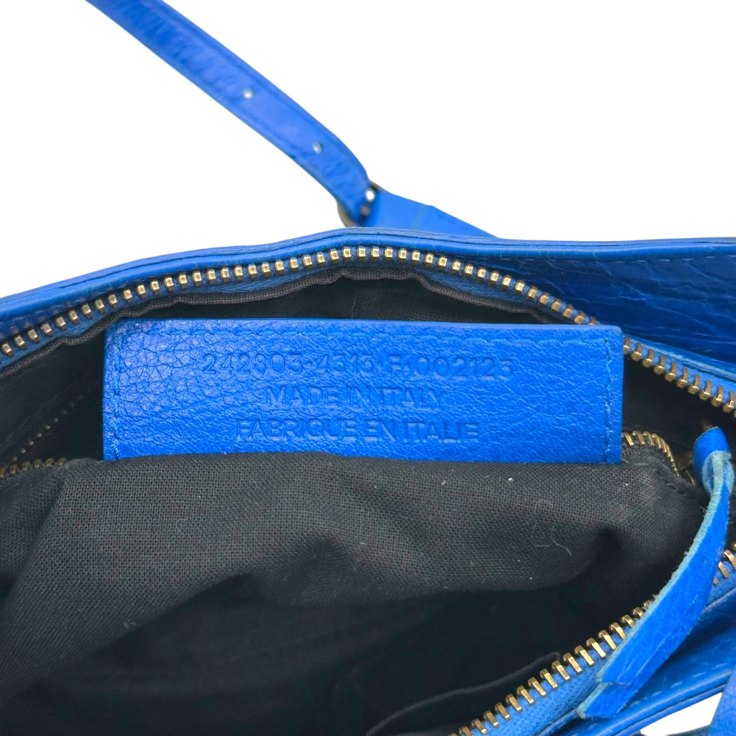 Balenciaga Cobalt Blue Crossbody City Bag