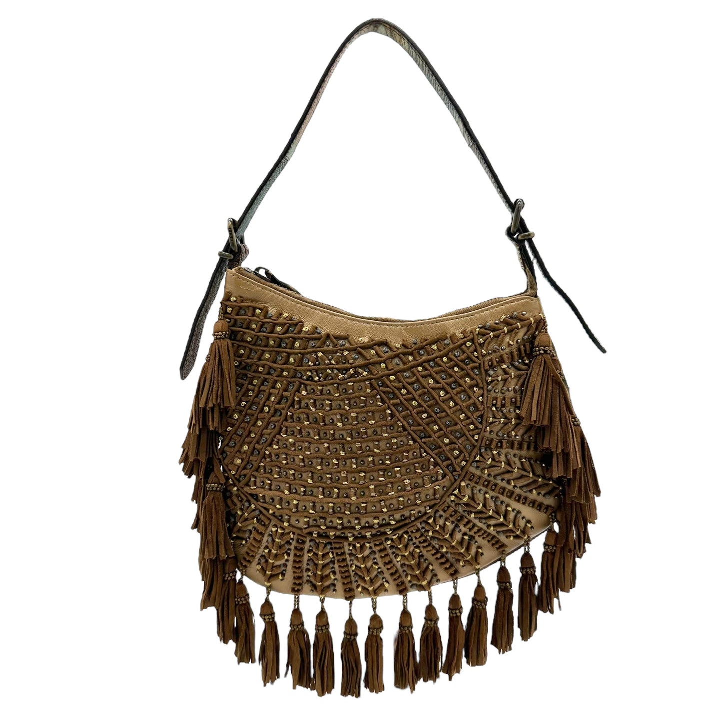 Fendi Rare Fringe Oyster Pearl Bag