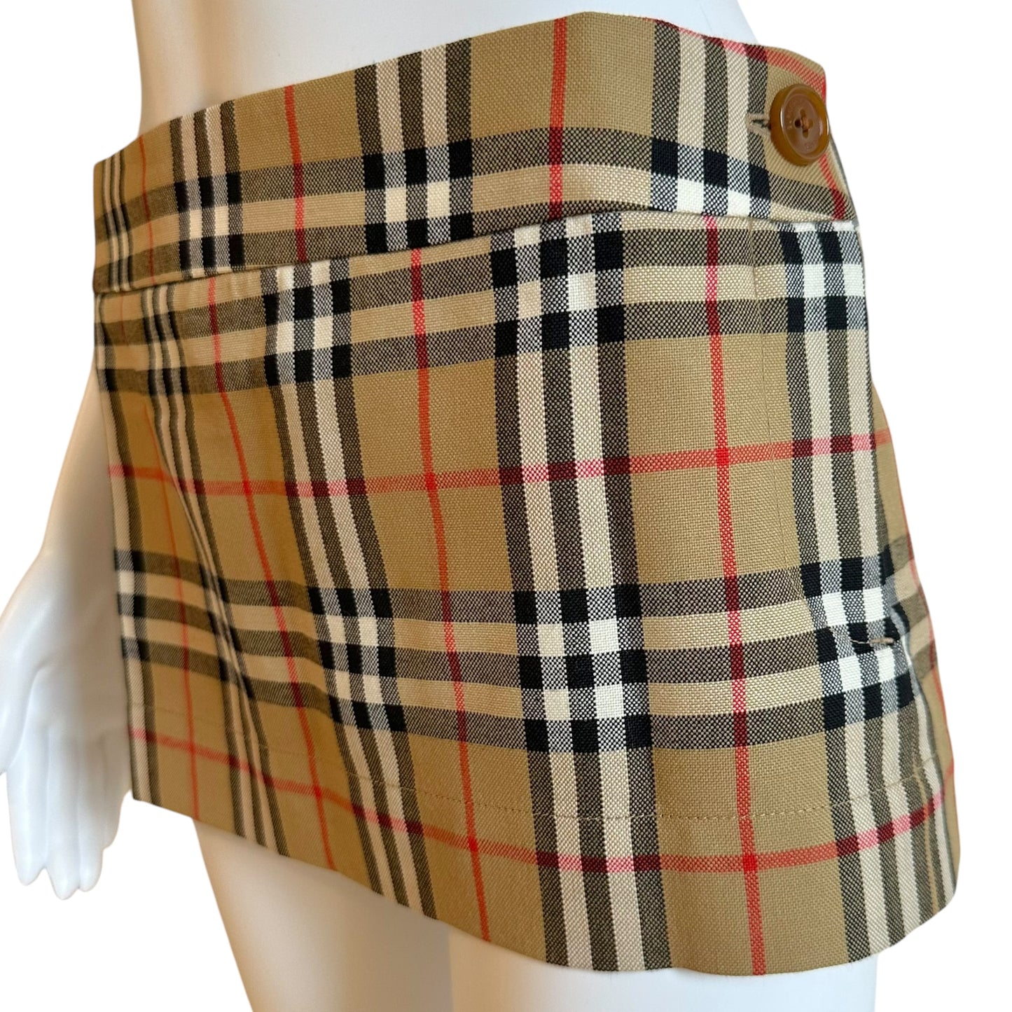 Burberry x Vivienne Westwood Nova Check Plaid Micro Mini Skirt